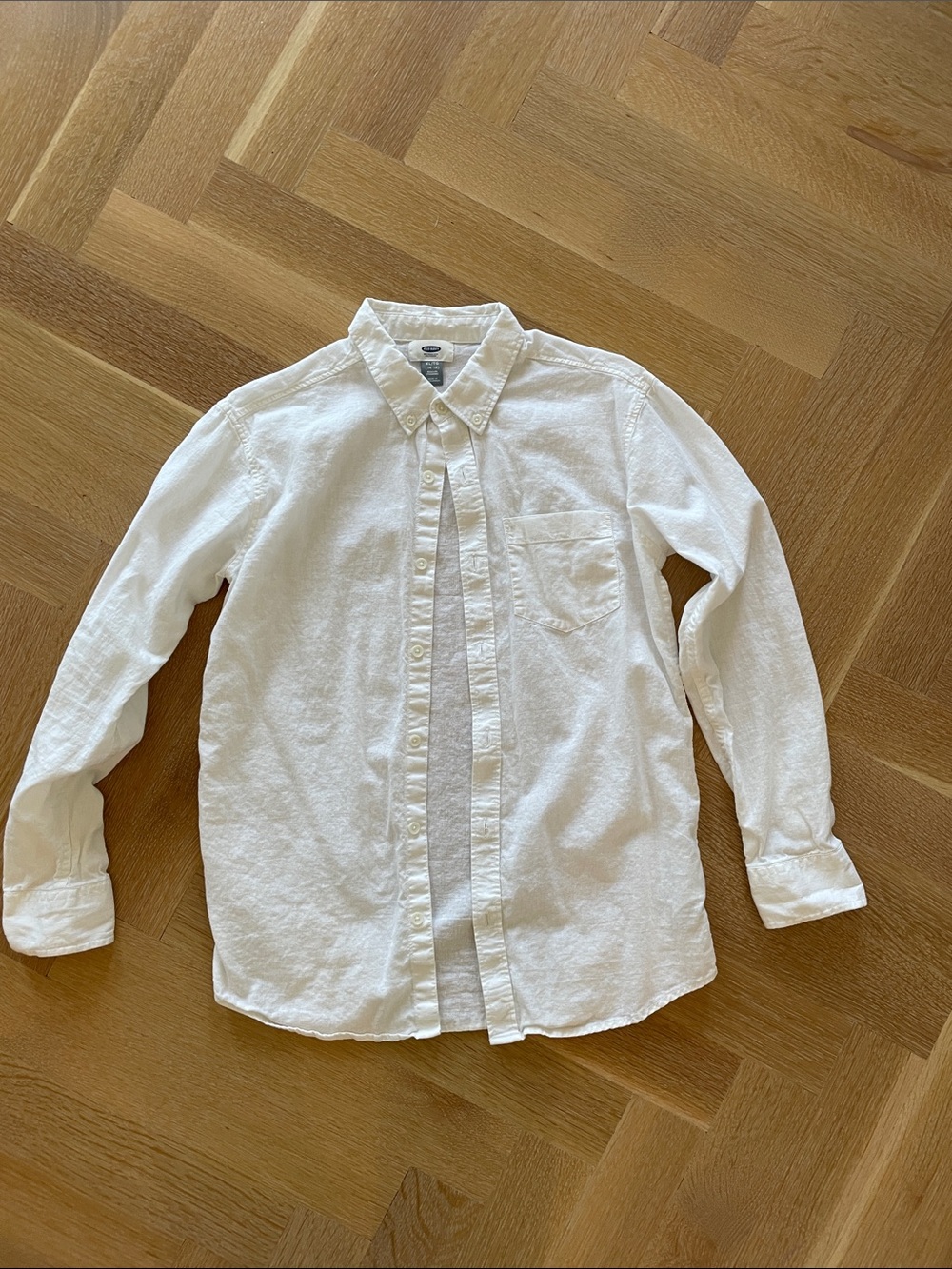 Old Navy boys linen cotton shirt size extra large 14-16
